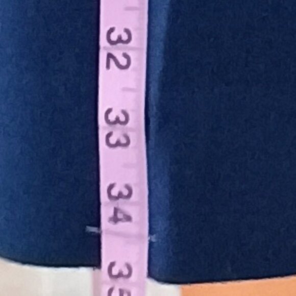 EUC: J.Crew Sze 8 Navy Blue Stretch Wool Blend Lined Skimmer Dress Pants - Picture 6 of 8